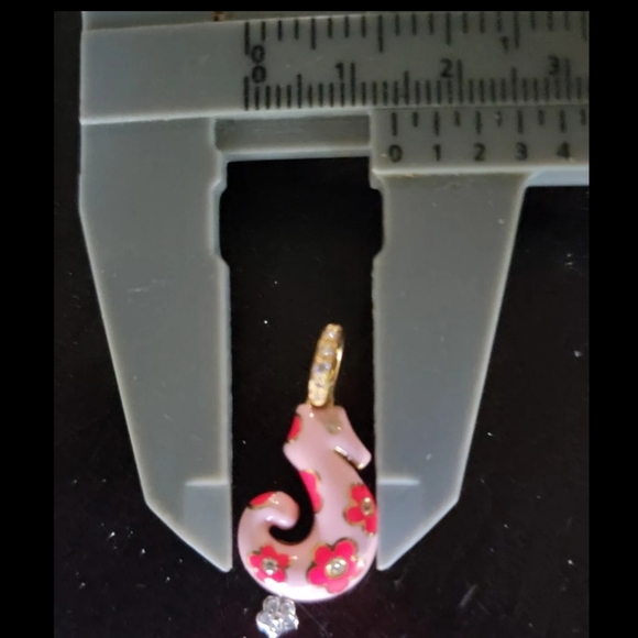 Aaron Basha 18k Gold Seahorse Diamond Enamel Pendant Charm-Estate Jewelry 7.4g - Picture 12 of 14